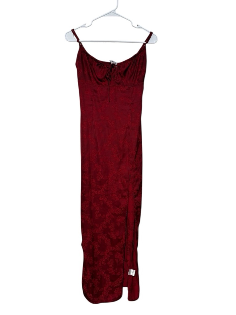 Princess Polly Red Satin Maxi Slip Dress Size 4 Empire Waist Whimsigoth Romantic